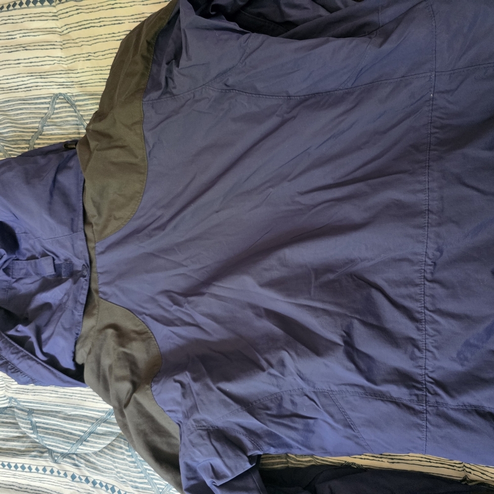 Columbia Blue and Gray Hooded Jacket